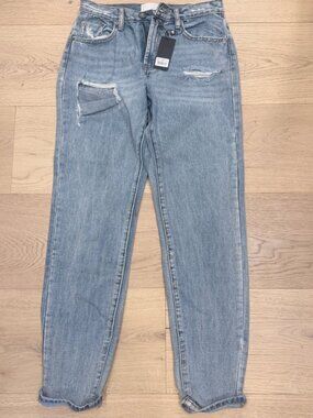 NWT One Teaspoon Light Blue Straight Leg Jeans Size 28